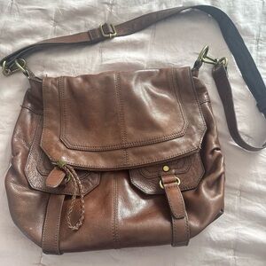 The Sak Tan Leather Crossbody Bag